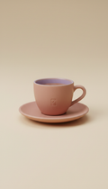 Set de tazas espresso esmaltado mate minimalista