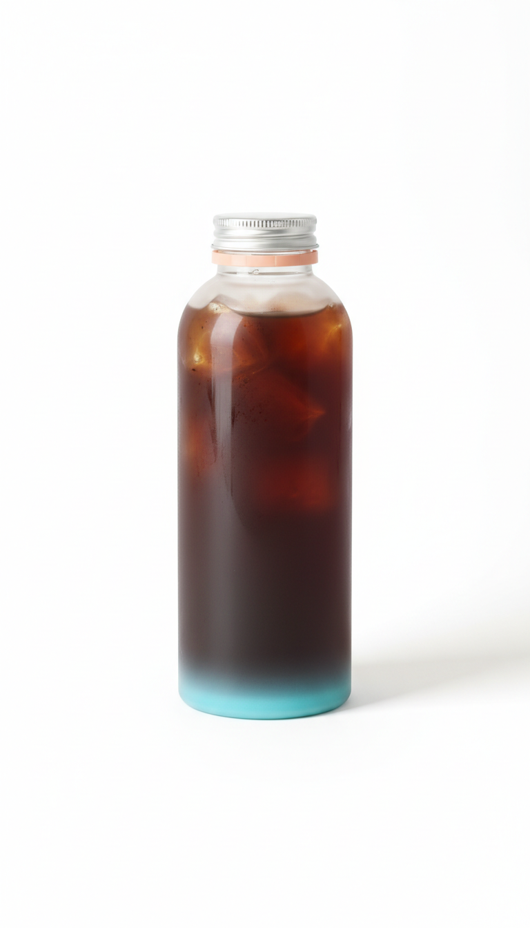 Café Frío listo para tomar botella translúcida